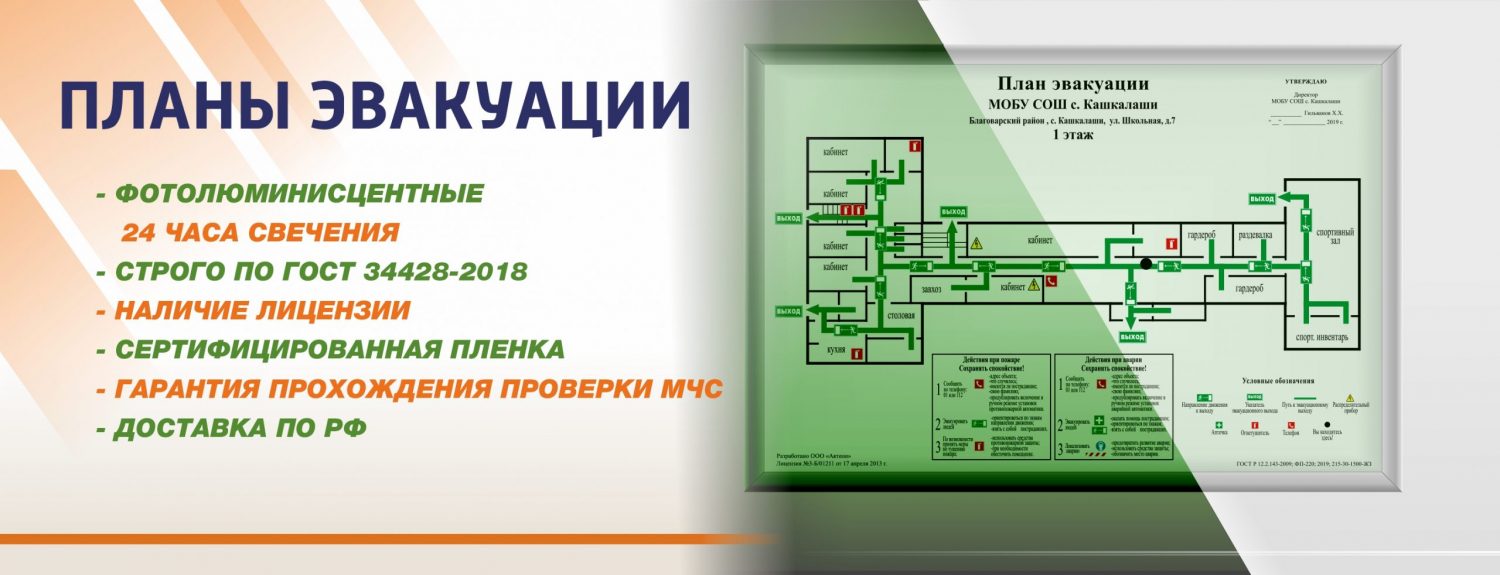 ПЛАНЫ ЭВАКУАЦИИ ПРИ ПОЖАРЕ | РА Актеон